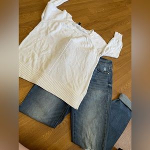 White Thin Sweater